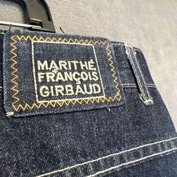 VTG Marithe Francois Girbaud Jeans Baggy Hip Hop Skater Men 42x31 Dark Wash 90s - Picture 11 of 15